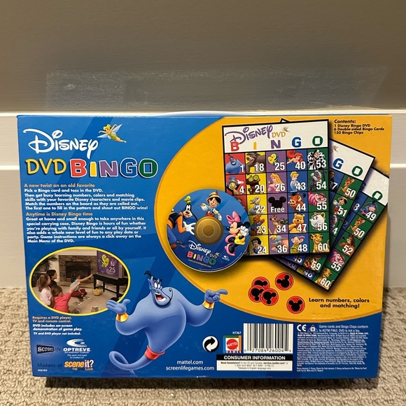Disney DVD Bingo Game - Picture 2 of 2